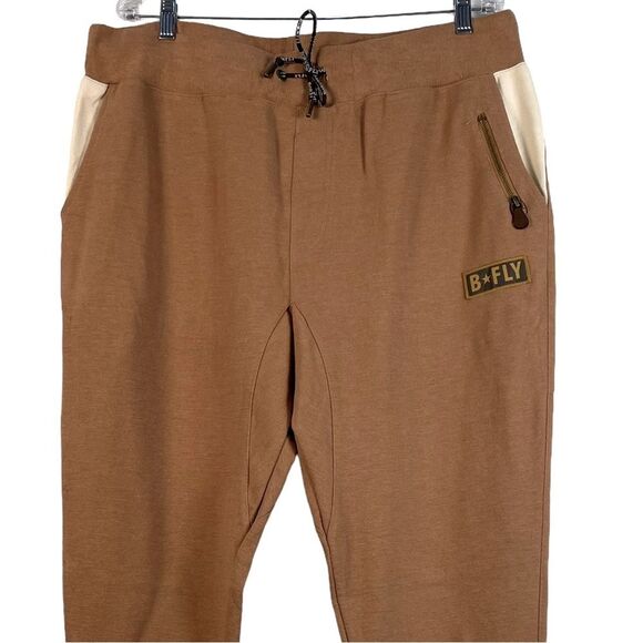 Born Fly Men's Booker Jogger Pants Sweatpants Pull On Drawstring Carmel Sz XL - Picture 2 of 11